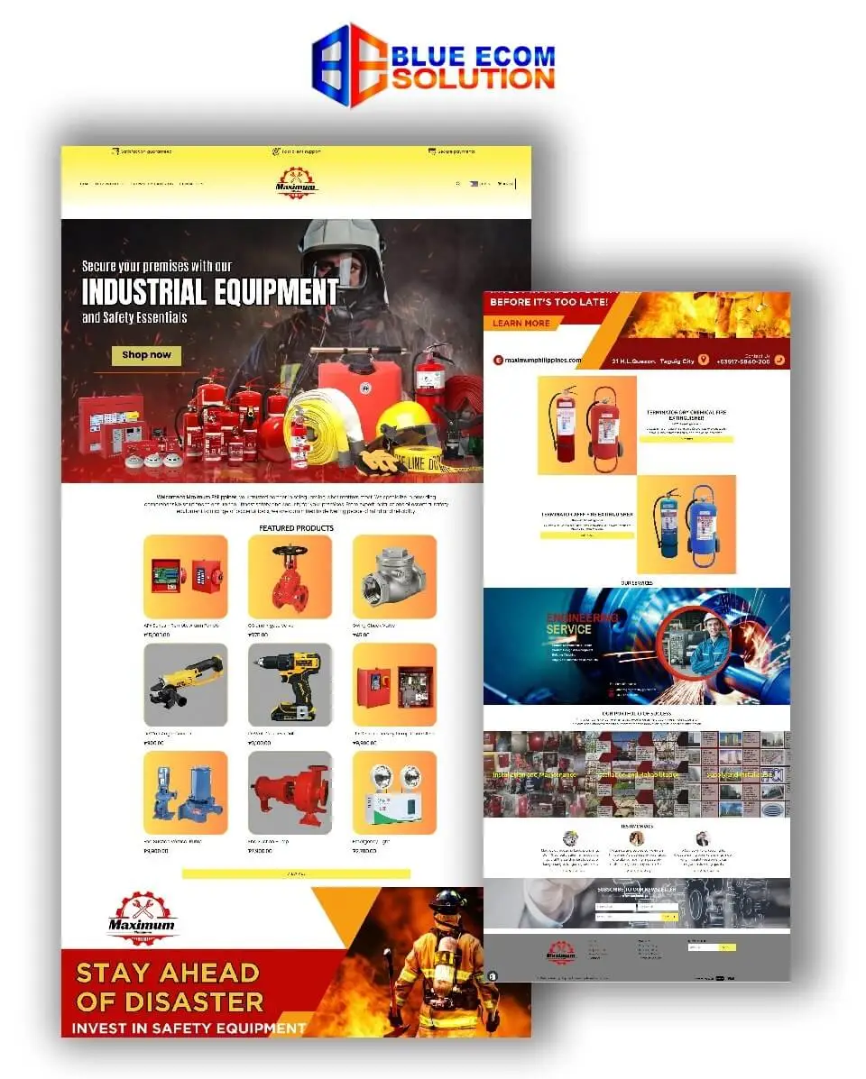 Industrial equipment store